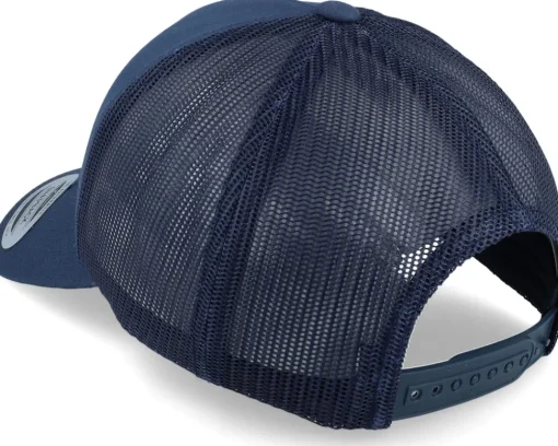 Clearance Yupoong Retro Navy A-Frame Trucker -