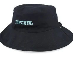 Buckets | Kids-Rip Curl Revo Revo Wide Brim Hat Black Bucket -