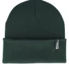 New Jack Wolfskin Rib Beanie Black Olive Cuff - Green