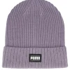 Clearance Puma Ribbed Classic Beanie Pale Plum Cuff - Purple