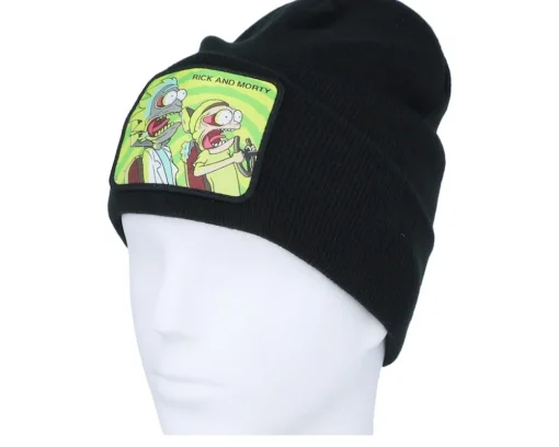 New Capslab Rick & Morty Beanie Black Cuff -
