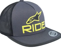 Trucker-Alpinestars Ride 4.0 Hat Charcoal/Black/Lime Trucker -
