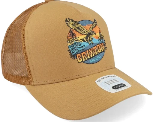 Trucker-Brixton Ridgewood C Hat Copper/Copper A-Frame Trucker -