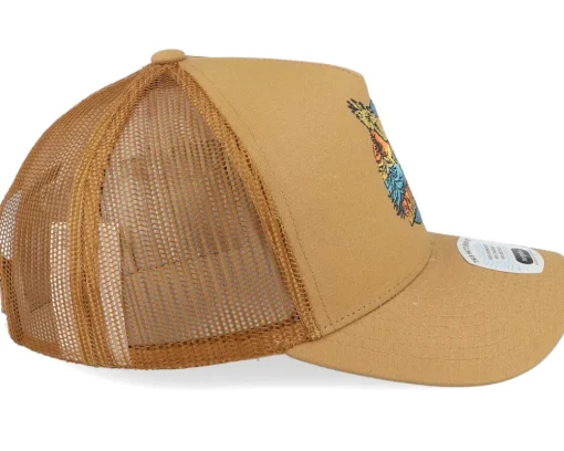 Trucker-Brixton Ridgewood C Hat Copper/Copper A-Frame Trucker -