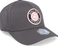 Outlet Critiql Hit Roll For Initiative Logo Dark Grey - Flexfit