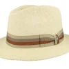 Straw Hat-Brixton Roma Straw Fedora Natural Straw Hat -