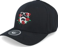 Sale Bearded Man Rose Logo Black Flexfit -