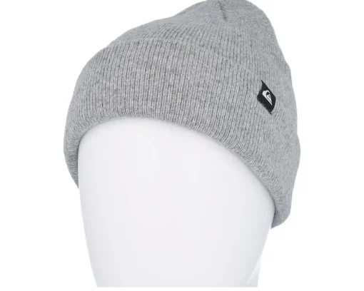 Cuff Beanies-Quiksilver Routine Beanie Medium Grey Heather Cuff -