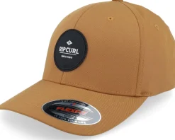Discount Rip Curl Routine Cap Terracotta Flexfit - Beige