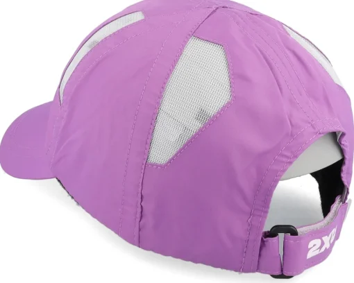 Best 2XU Run Cap Thistle/White Dad Cap - Purple