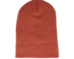 Hot Beechfield Rust Long Blank Beanie -