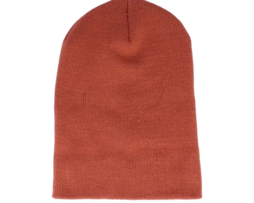 Hot Beechfield Rust Long Blank Beanie -