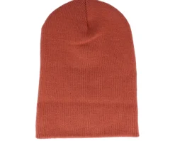 Hot Beechfield Rust Long Blank Beanie -