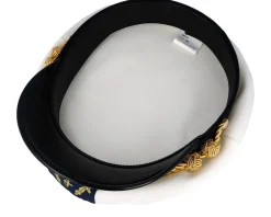 Vega-CTH Ericson Sailor Sr. Wool Blend White Flat Cap -