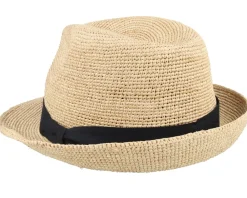 Fashion CTH Ericson Sam Raffia Trilby Natural Straw Hat -