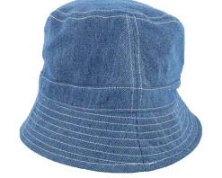 Buckets-Samsøe Samsøe Samory Hat Blue Denim Bucket -