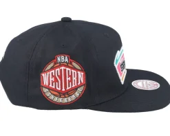 Snapback-Mitchell & Ness San Antonio Spurs Conference Patch Black Snapback -
