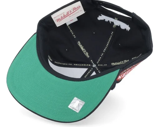 Snapback-Mitchell & Ness San Antonio Spurs Conference Patch Black Snapback -
