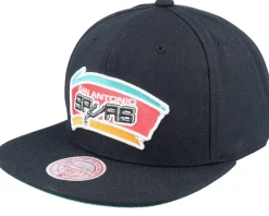 Online Mitchell & Ness San Antonio Spurs Core Basic Snapback - Black