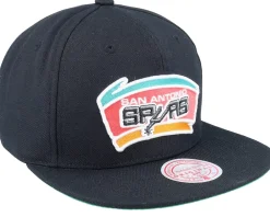 Online Mitchell & Ness San Antonio Spurs Core Basic Snapback - Black