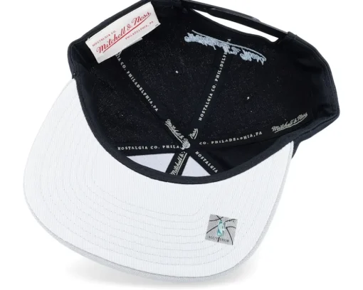 Outlet Mitchell & Ness San Antonio Spurs Logo Blur Black/Grey Snapback -