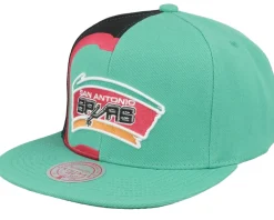 Online Mitchell & Ness San Antonio Spurs Retroline Teal/Black Snapback -