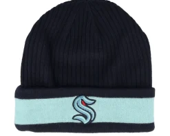 Cuff Beanies-Fanatics San Jose Sharks Beanie /Active Blue Cuff - Black