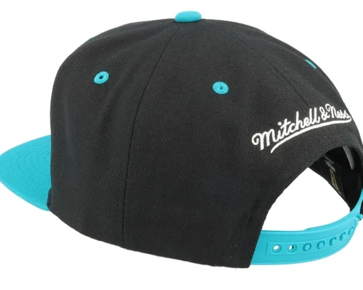 Snapback-Mitchell & Ness San Jose Sharks Transcript /Teal Snapback - Black