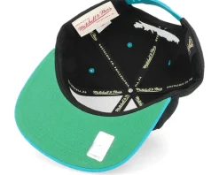 Snapback-Mitchell & Ness San Jose Sharks Transcript /Teal Snapback - Black