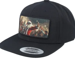 Best Ho-Ho-Hats Santa Claus All In X-mas Party Black Snapback -