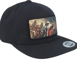 Best Ho-Ho-Hats Santa Claus All In X-mas Party Black Snapback -