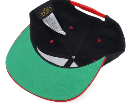 Snapback-Ho-Ho-Hats Santa Claus Going For A Ride Black/Red Snapback -