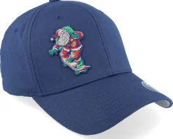 Fashion Ho-Ho-Hats Santa Skate Christmas Xmas Navy Flexfit - Iconic