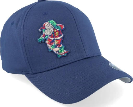 Fashion Ho-Ho-Hats Santa Skate Christmas Xmas Navy Flexfit - Iconic