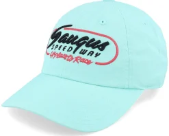 Dad Cap-American Needle Saugus Speedway Washed Slouch Seafoam Dad Cap -