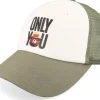 New Element Sbxe Mesh Cap White/Oil Green Trucker -