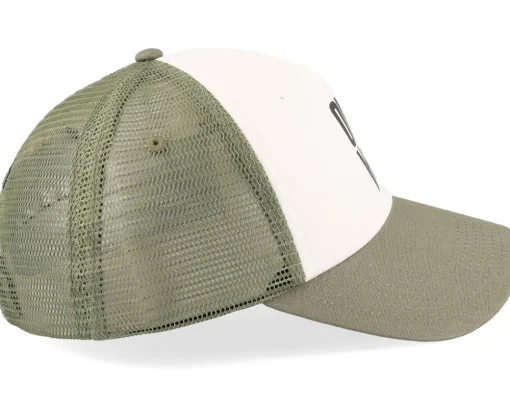 New Element Sbxe Mesh Cap White/Oil Green Trucker -