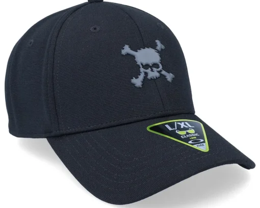 Best Oakley Scatter Skull Ff Hat Blackout Flexfit -
