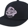Sale Herschel Scout Globe Tripping Cap Black/Nirvana Snapback -