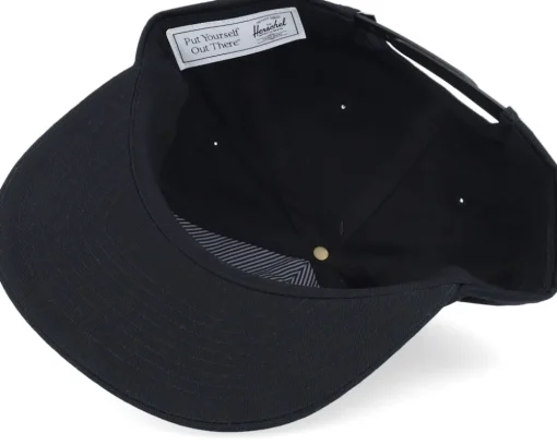 Sale Herschel Scout Globe Tripping Cap Black/Nirvana Snapback -