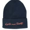 Online Lyle & Scott Script Embroidery Baseball Beanie Dark Navy Cuff -
