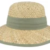 Sale Seeberger 100% Seagras Cap Natural/Khaki Cloche -