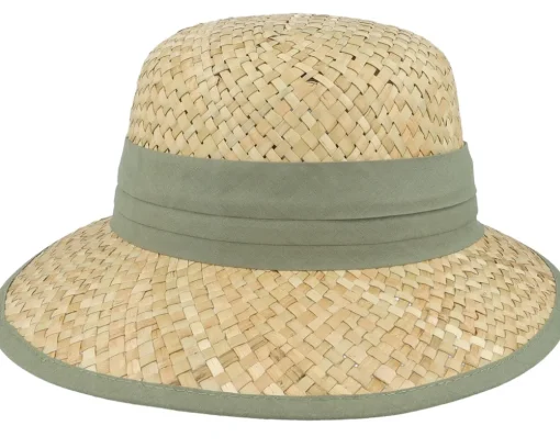Sale Seeberger 100% Seagras Cap Natural/Khaki Cloche -