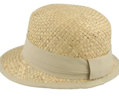 Straw Hat-Seeberger Seagrass Visor Natural Straw Hat -