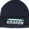 Fashion Fanatics Seattle Kraken Authentic Pro Game&Train Knit Navy Cuff - Blue