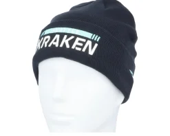 Fashion Fanatics Seattle Kraken Authentic Pro Game&Train Knit Navy Cuff - Blue