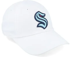 Dad Cap-American Needle Seattle Kraken Blue Line Snow White Dad Cap -