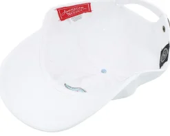 Dad Cap-American Needle Seattle Kraken Blue Line Snow White Dad Cap -