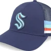 Trucker-American Needle Seattle Kraken Hotfoot Navy A-frame Trucker -