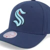 Sale Mitchell & Ness Seattle Kraken Team Ground 2.0 Pro Navy Adjustable -